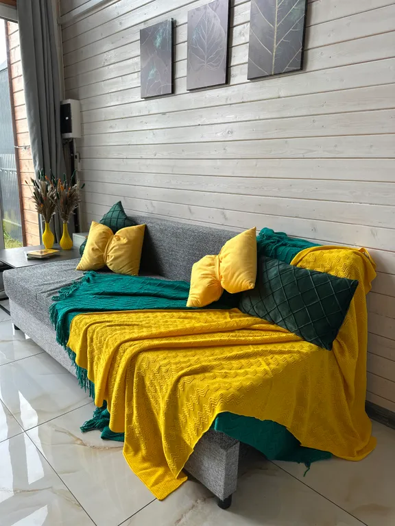 Красивый барнхаус с баней и банным чаном