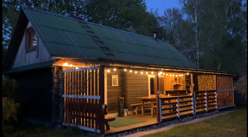 Дом-баня на высоком берегу Березины