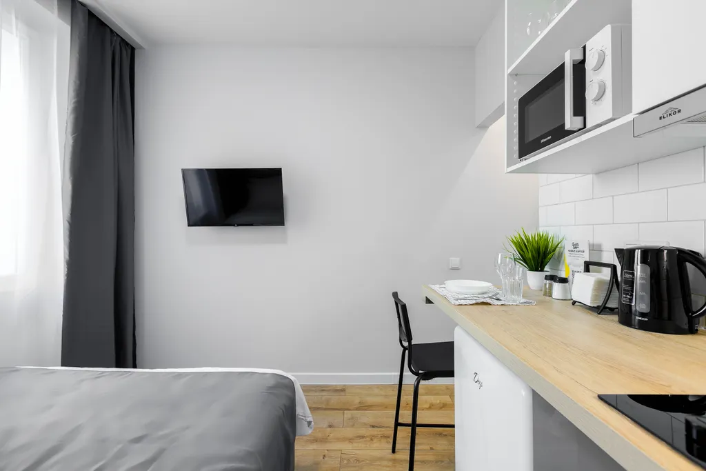 Студия с реальным евро ремонтом и балконом