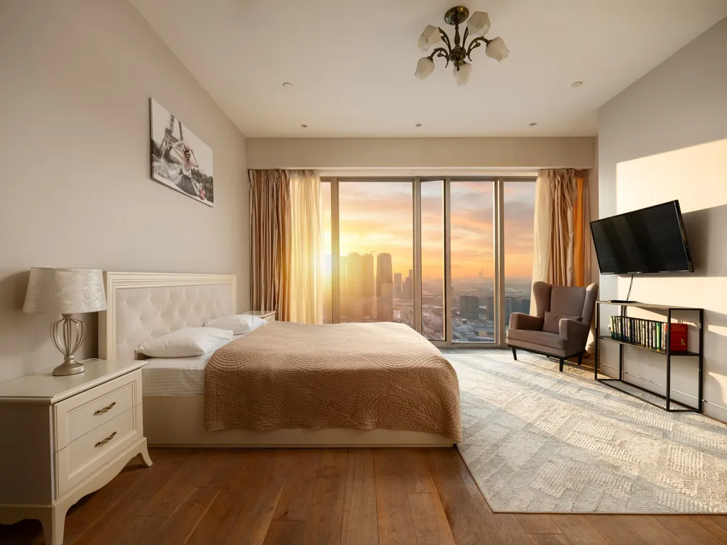 Oko Gudja 29 этаж 100 м2 панорамный вид на город шикарный закат