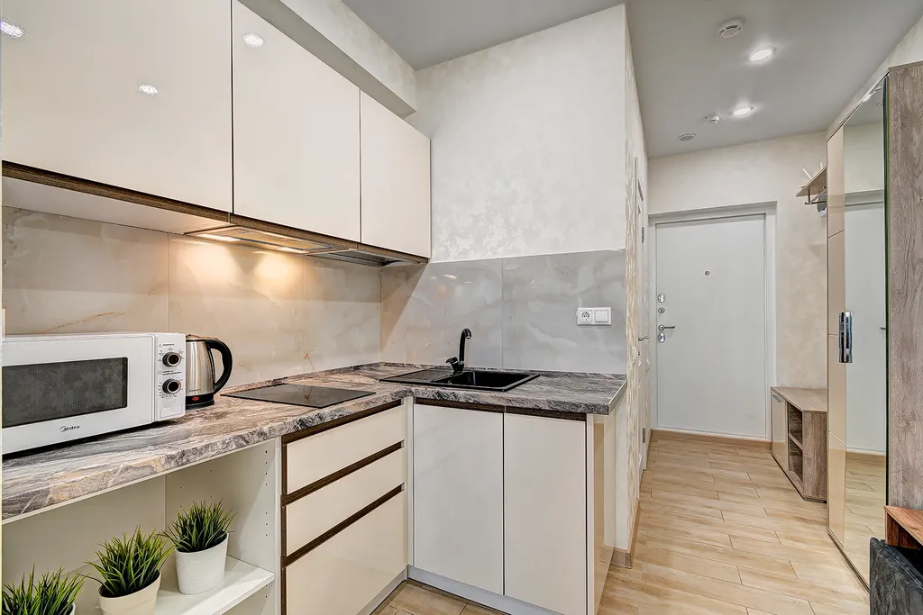 Квартира Квартира Уютная с видом на море, балконом, ванной, бассейном на территории жк — Адлер