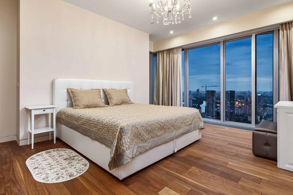 Апартамент в Москва Сити с панорамной ванной