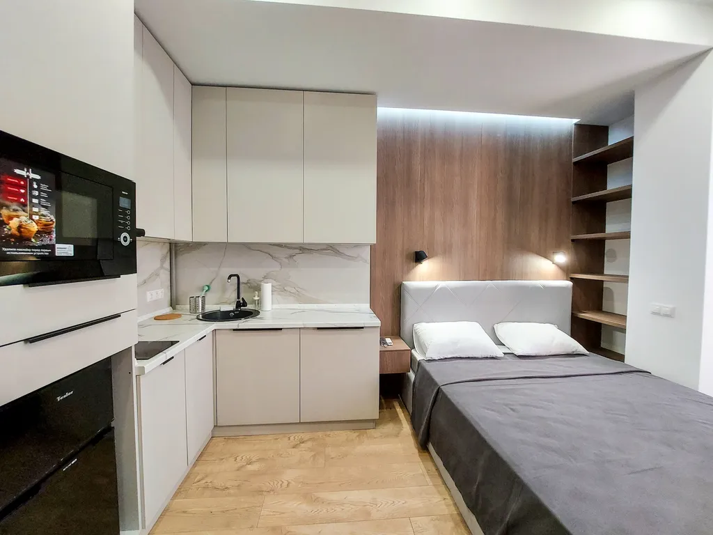 Квартира Квартира Студия Стандарт с двуспальной кроватью — Сириус