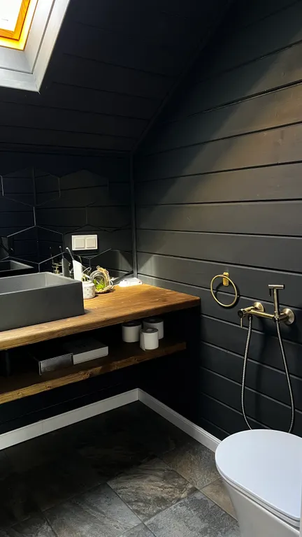 Домик с сауной у леса