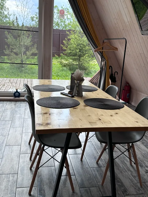 Коттедж Треугольный эко-дом с баней и чаном — Истра