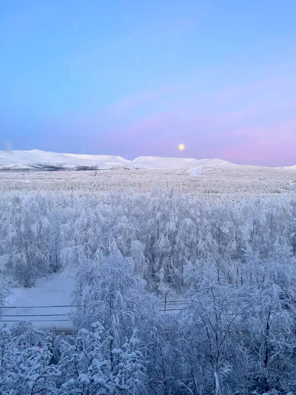 Квартира с видом на горы Хибины