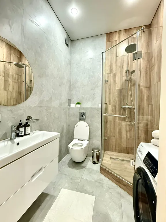 Квартира Стильная квартира с видом на город в ЖК Комфорт Сити — Алматы