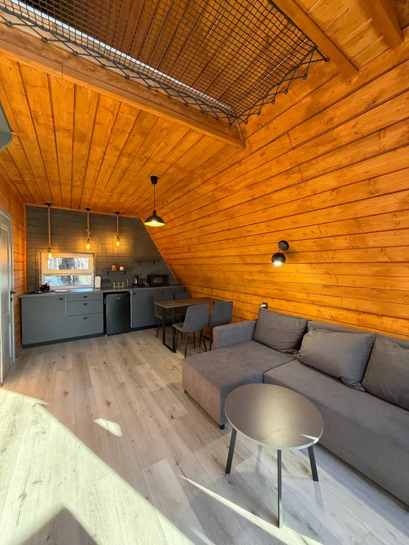 Дом A-Frame с купелью для Вашего уютного отдыха