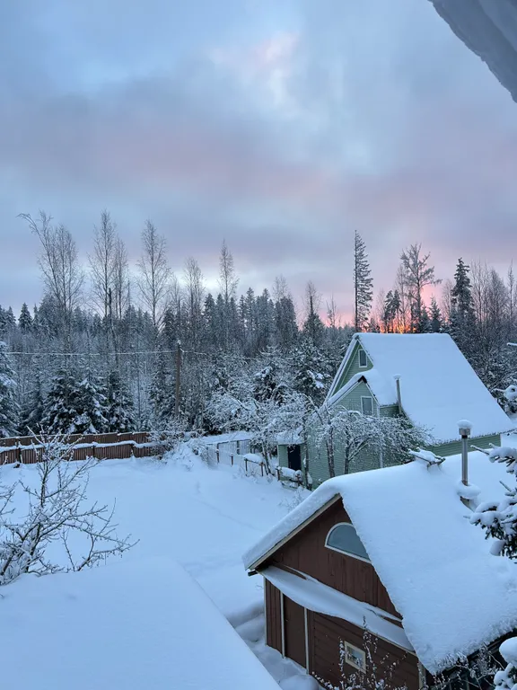 Большой коттедж с камином Гнездо