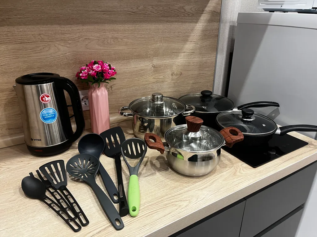 Уютная квартира на 18-ом этаже с видом на город