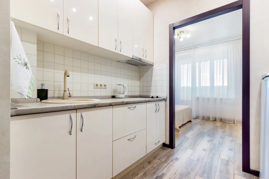 Стильные квартира с лоджией Сакура