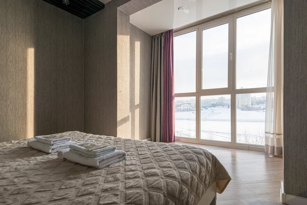 Роскошная с панорамным видом на залив, гостиничный сервис, кондиционер