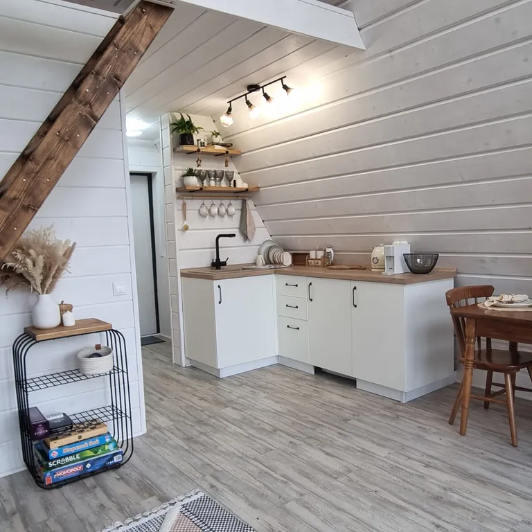 Коттедж Уютный домик А-фрейм с видом на озеро — Дубна