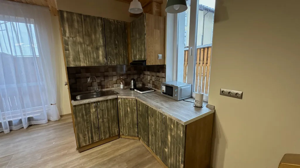 Дом Тихий Бор в березовом лесу