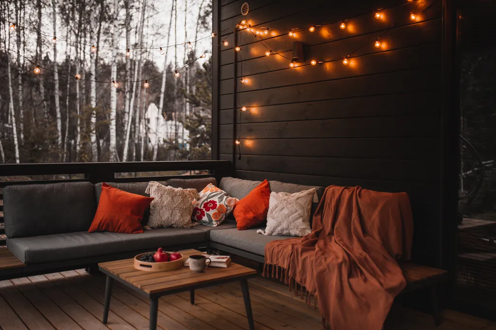 Новый стильный дом с зоной SPA, камином и красивым садом у леса