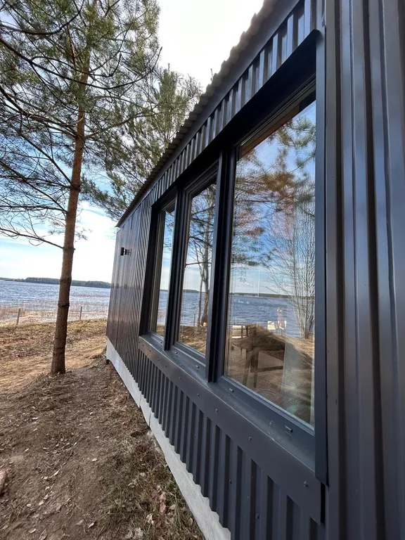 Новый дом на озере Селигер в деревне Заполёк