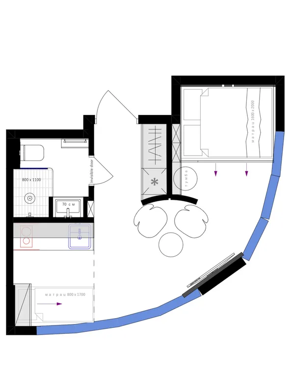 Апартаменты у моря с террасой свой пляж и бассейн в 2 минутах пешком