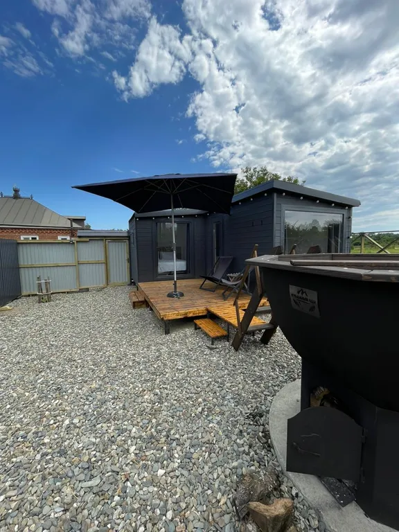 Скандинавское бунгало c финским банным чаном Асти Кэмп