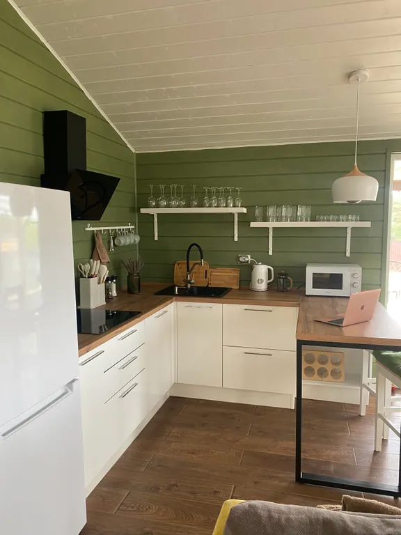 Коттедж Дом с баней и Сибирским чаном у леса и озера — Семеновское