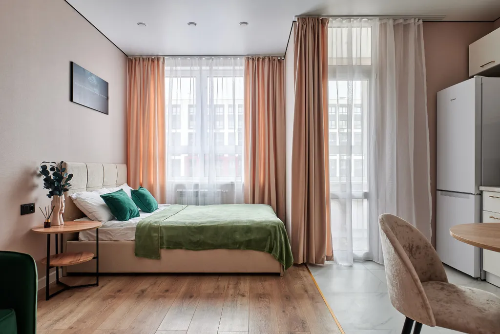 Современная квартира-студия в жк спорт лайф