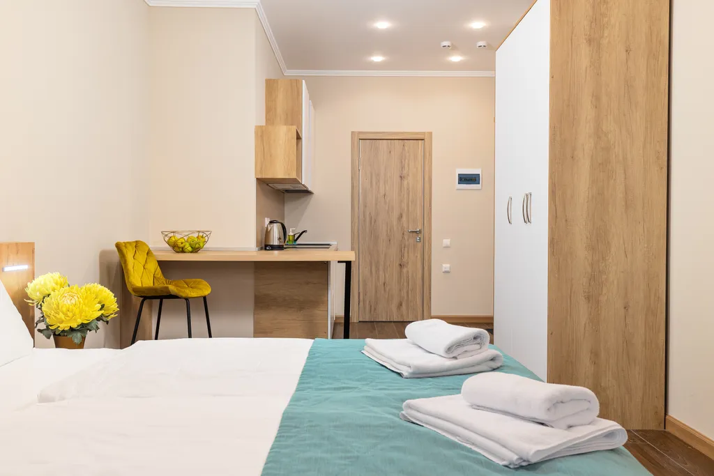 Оливковый апартамент-студия