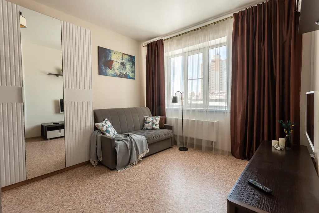 Уютная 1-комнатная квартира, 40 м², 2 кровати