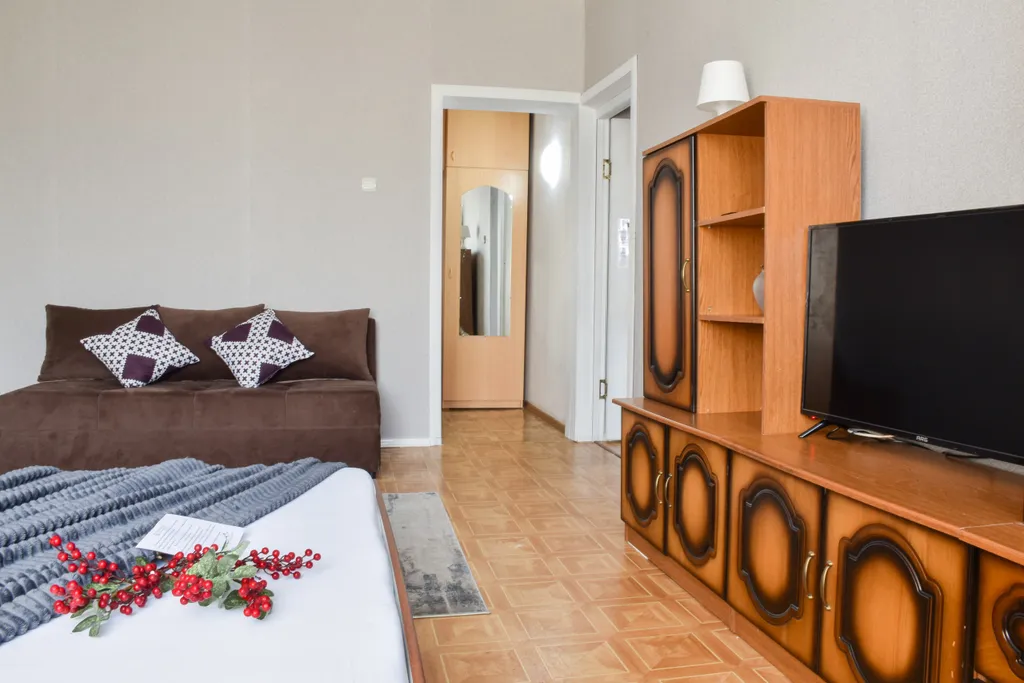 1-комнатная квартира с панорамным видом на Заилийский Алатау — комфорт