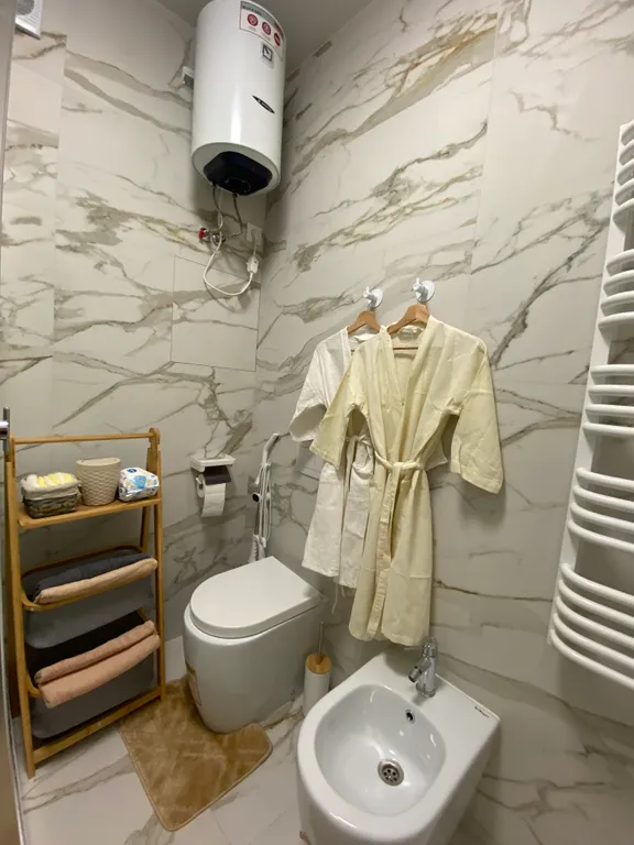 Студия в стиле Сканди с видом на Кремль