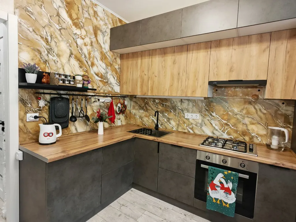 Квартира с новогодней атмосферой в новостройке