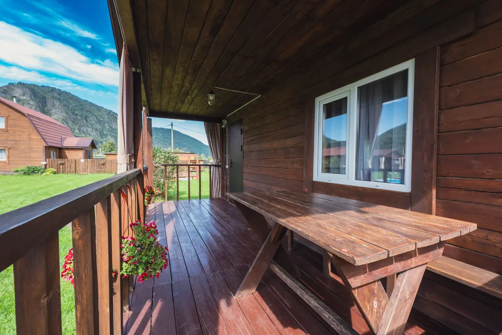 Двухкомнатный коттедж с видом на горы