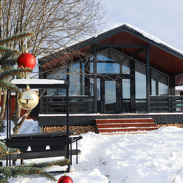 Домик в Икше с сауной и камином