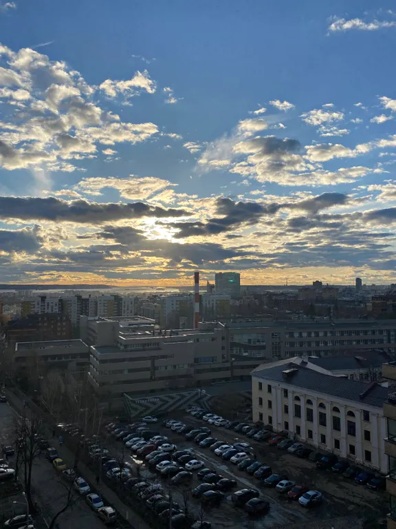 Уютная двухкомнатная квартира с панорамным видом на центр города