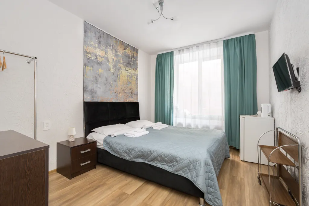 Квартира Комната с санузлом и большой двуспальной кроватью у зоопарка — Санкт-Петербург