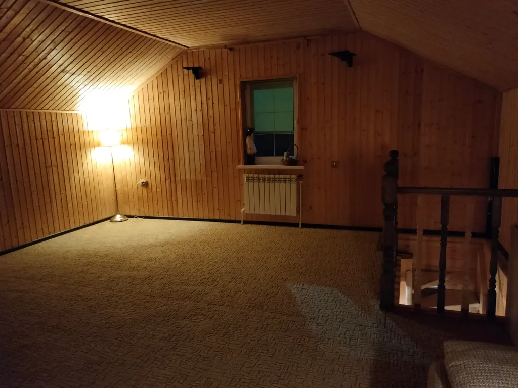 Уютный коттедж с дровяным камином, в окружении лесного массива