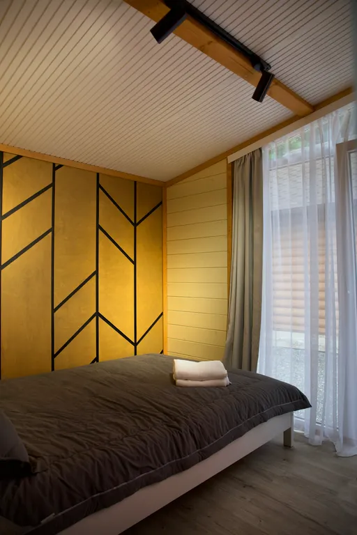 Дом «Барн Хаус» с видом на горы , с купелью на дровах. Баня и Чан