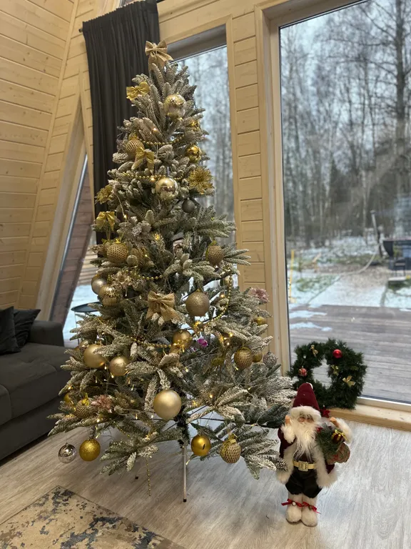 Коттедж Домик Aframe Forest с баней и сибирским чаном — Москва