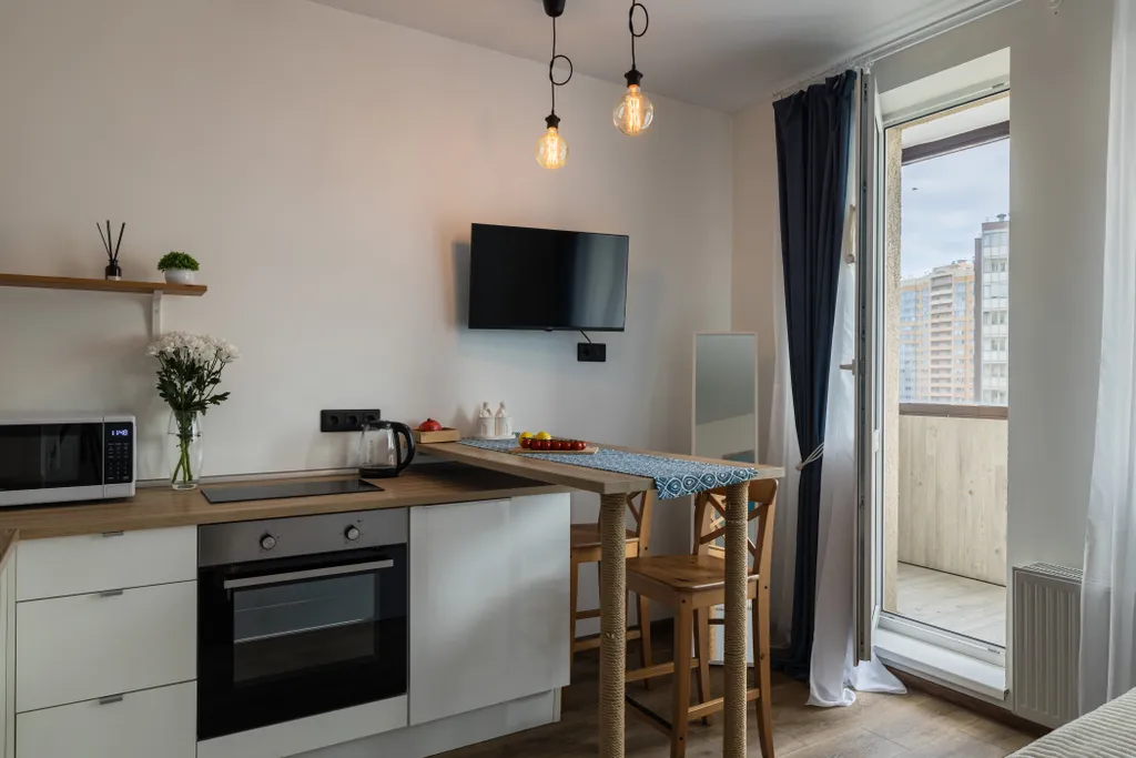 Уютная светлая студия рядом с метро Девяткино