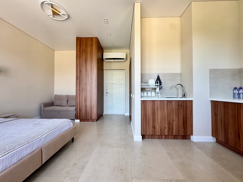 Квартира Квартира Делюкс с балконом и видом на горы и реку — Лазаревское