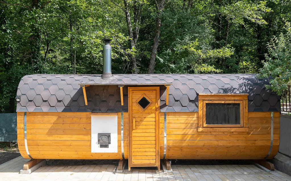 Коттедж с бассейном возле леса