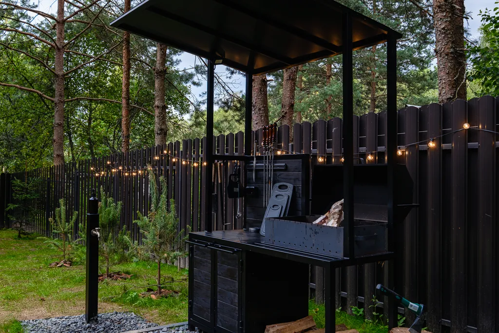 Премиальное шале с сауной и купелью в лесу.