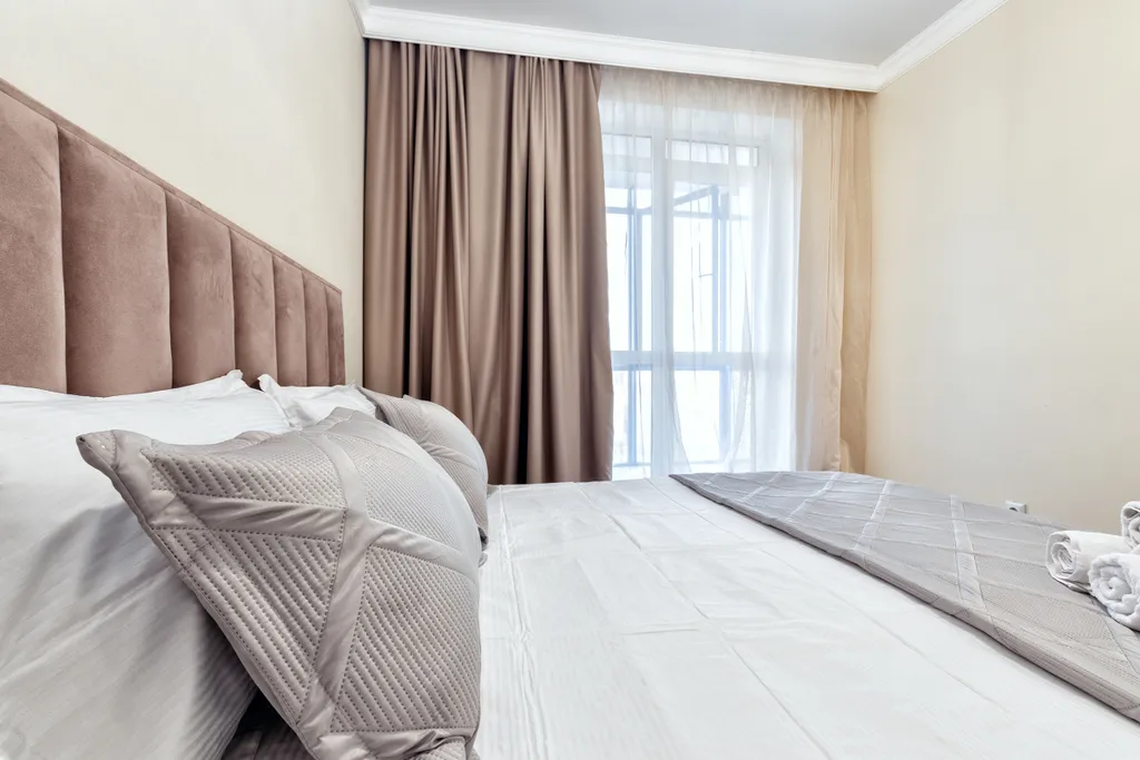 2-комнатная с видом на город возле набережной в старом центре Астаны