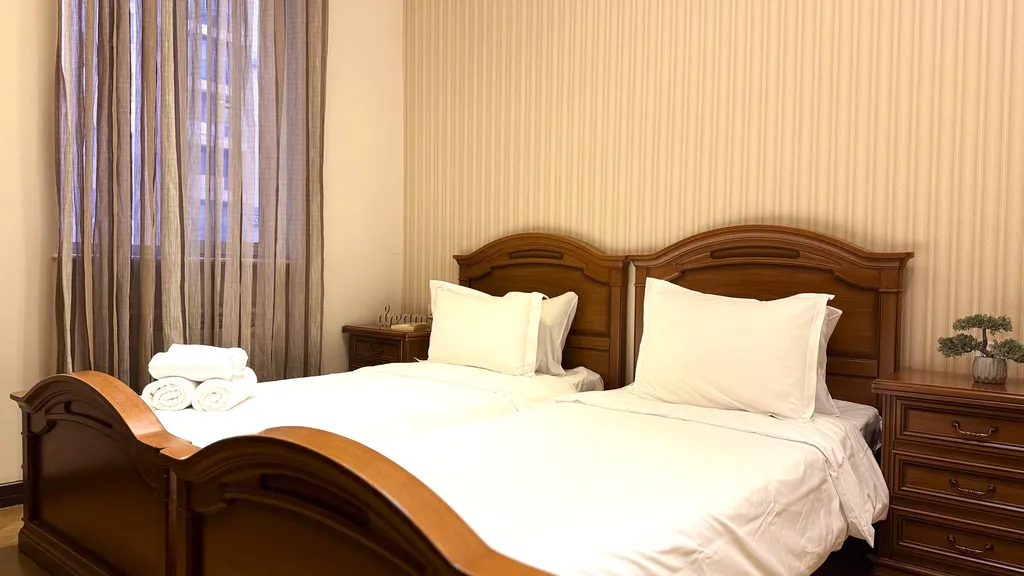 Семейные апартаменты с 2 спальнями и с 2 санузлами в центре