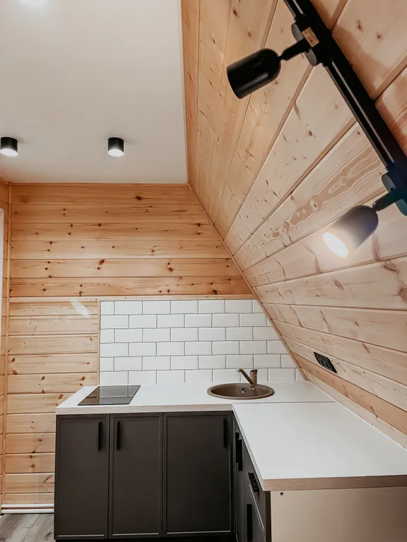 Глэмпинг в сосновом лесу