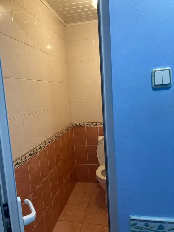 Часть дома с зелёной зоной отдыха во дворе и летней кухней