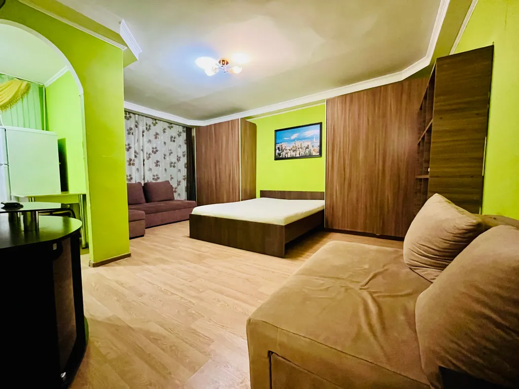 Уютная однокомнатная квартира с тремя раздельными спальными местами