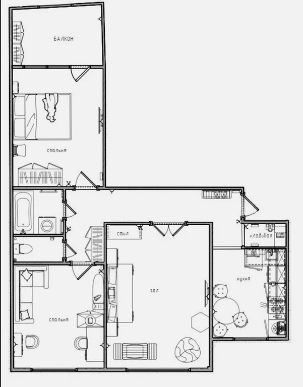 Трехкомнатная Квартира в центре