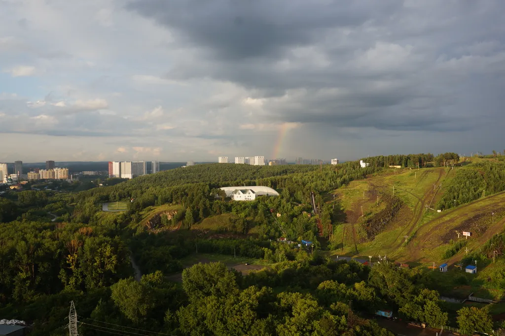 Комфортная студия с вдохновляющими видами на уральские горы