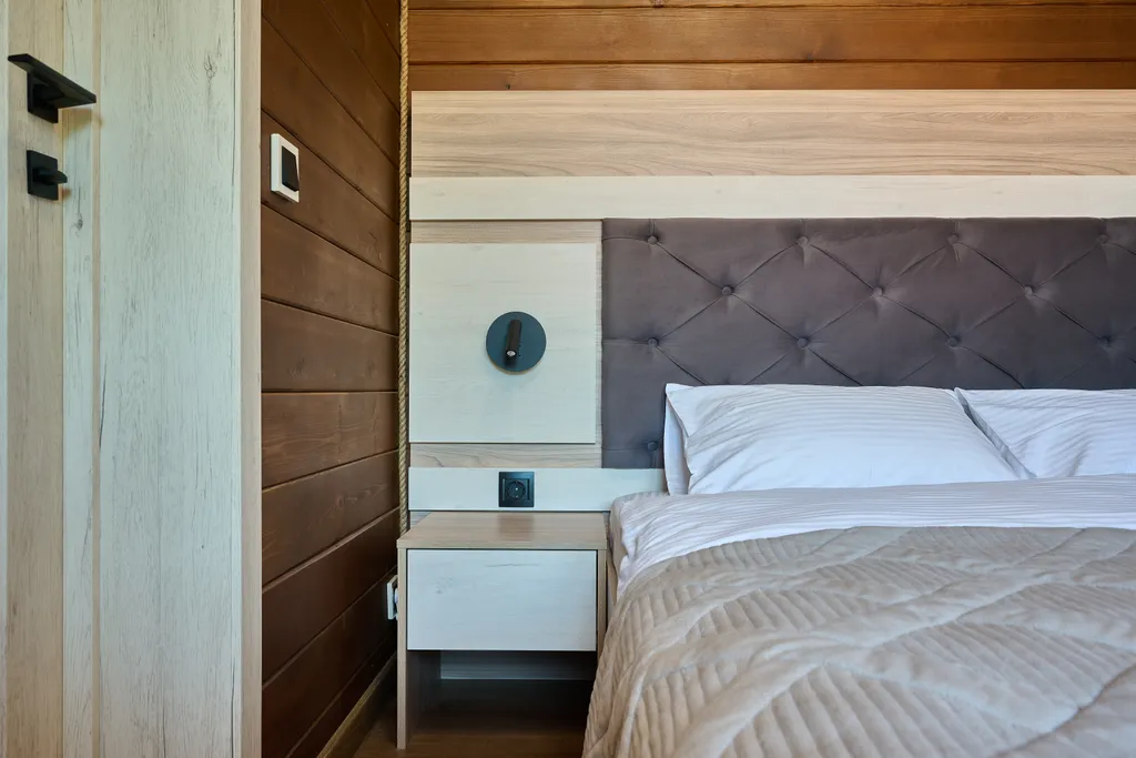 Коттедж Коттедж Шале с 1 спальней, кухня-гостиная с диваном и ванной комнатой — Мезмай