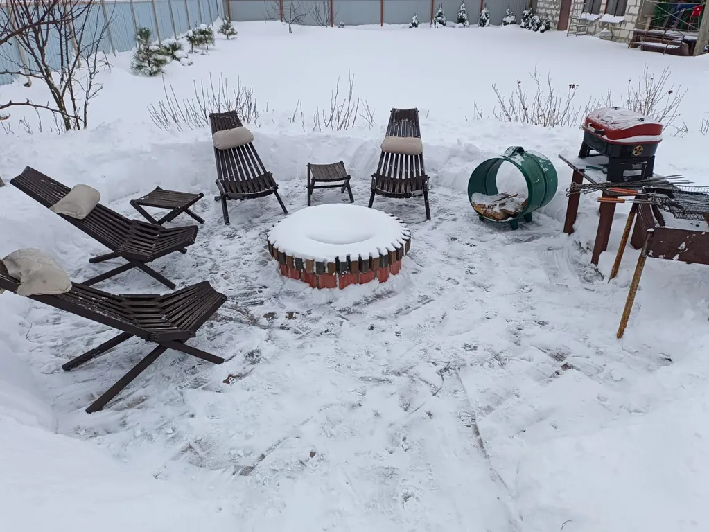 Загородный дом с баней на дровах