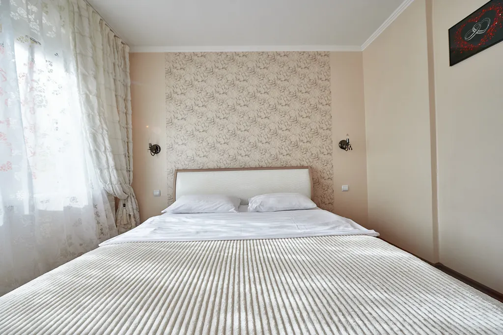 Большая теплая квартира с джакузи и видом на лес и детскую площадку